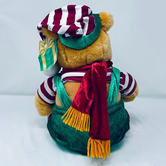 Disney Store Christmas Pooh Bear Dressed as Elf Plush Vintage Disney - Picture 6 of 13